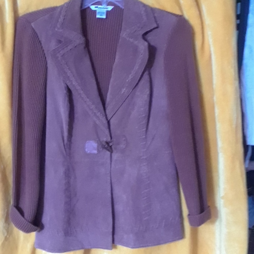 Suede/Sweater Jacket